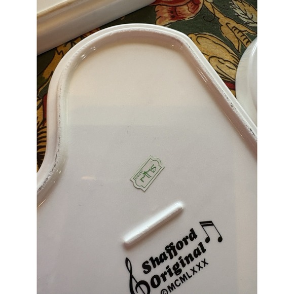 Six Vintage 1980 Shafford Original Ceramic Grand Piano Design 7 in Plates Japan - Picture 6 of 11